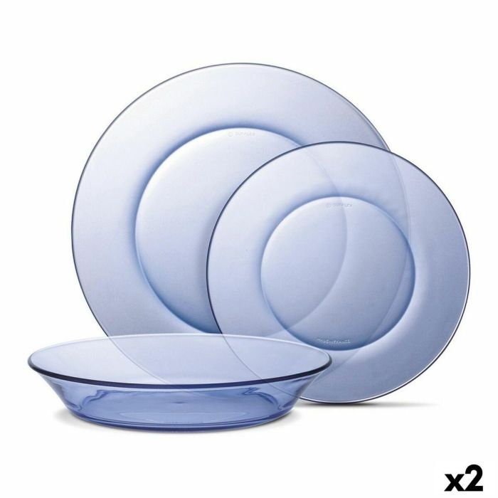 Set de Vajilla Duralex Lys Azul 12 Piezas (2 Unidades) Set de Vajilla Duralex Lys Azul 12 Piezas (2 Unidades)