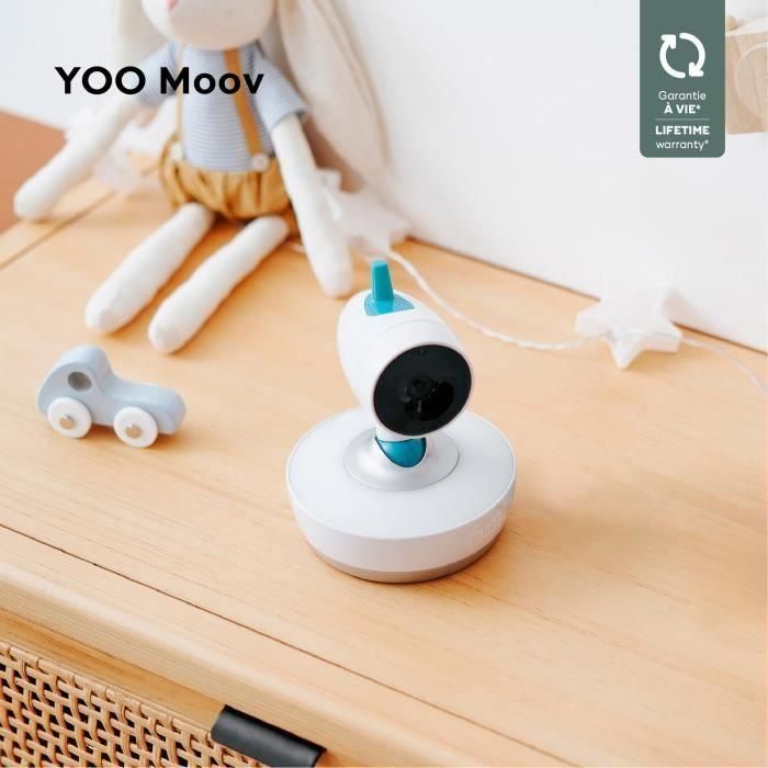 Cámara adicional motorizada ajustable 360 ° Babymoov para vigilabebés con vídeo Yoo Moov 1 Cámara adicional motorizada ajustable 360 ° Babymoov para vigilabebés con vídeo Yoo Moov 1