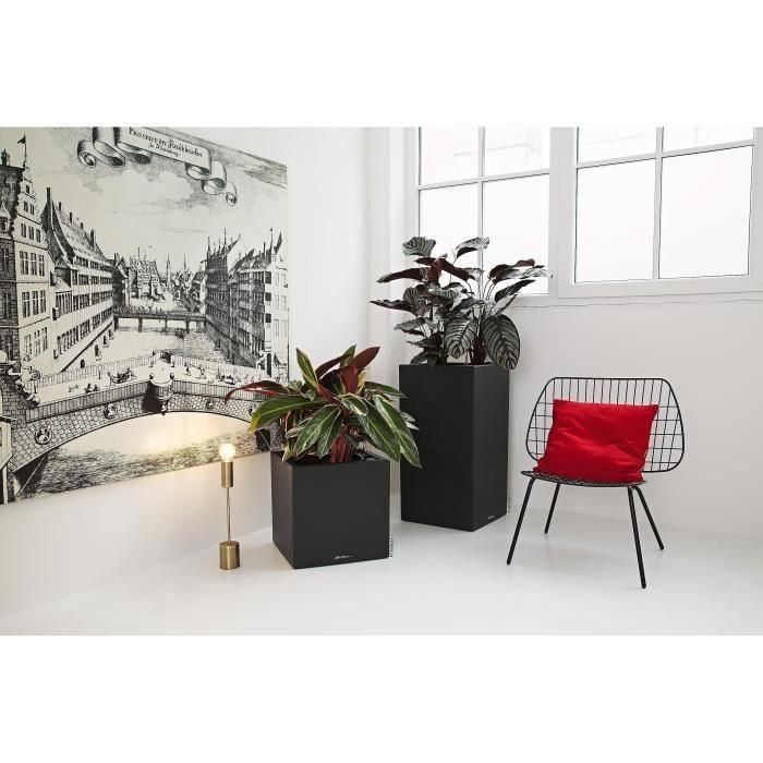 Macetero LECHUZA Canto Stone Column 40 - kit completo, negro grafito 4 Macetero LECHUZA Canto Stone Column 40 - kit completo, negro grafito 4