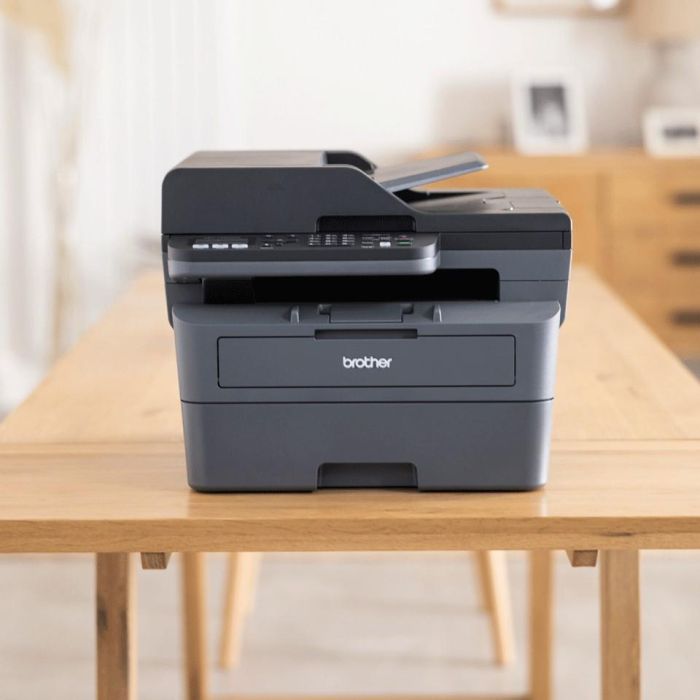 Brother MFC-L2827DW Impresora Láser Monocromo Multifunción 4 en 1 con Conectividad Ethernet y Wi-Fi 4