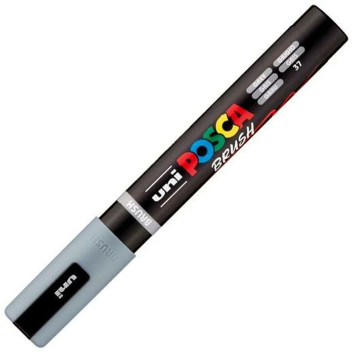 Marcador BRUSH POSCA PC-5BR Gris (6 Unidades) 1