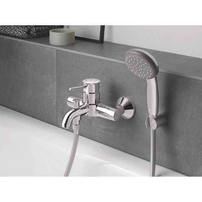 Grohe - batidora de monocominación de baño / ducha - pared 4