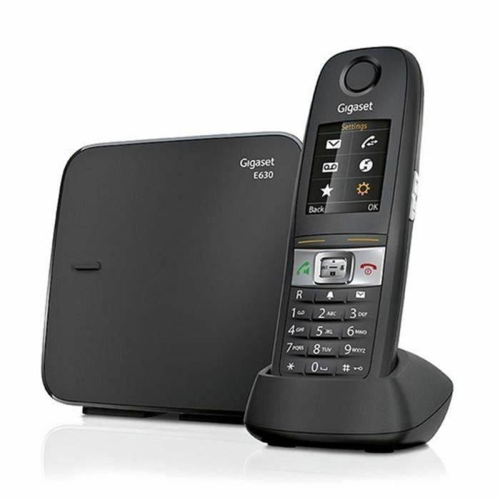 Teléfono fijo Gigaset E630 negro - Resistente a golpes, agua y polvo - Manos libres - Identificador de llamadas 1 Teléfono fijo Gigaset E630 negro - Resistente a golpes, agua y polvo - Manos libres - Identificador de llamadas 1