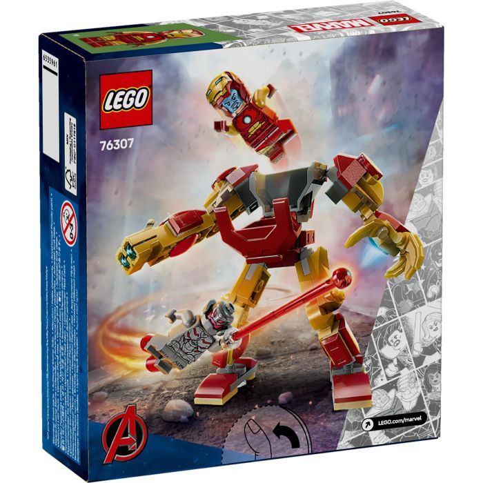 LEGO 76307 Armadura Robótica de Iron Man vs. Ultrón Set LEGO Marvel Construible con 2 Minifiguras y Cañón Disparador Edad +6 Años 11 LEGO 76307 Armadura Robótica de Iron Man vs. Ultrón Set LEGO Marvel Construible con 2 Minifiguras y Cañón Disparador Edad +6 Años 11
