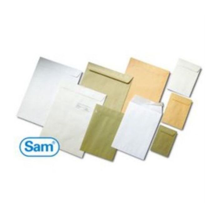 Sam Sobre A-18495 Autoadhesivo Con Tira De Silicona 190x250 90 gramos Offset Blanco 250 Sobres Sam Sobre A-18495 Autoadhesivo Con Tira De Silicona 190x250 90 gramos Offset Blanco 250 Sobres