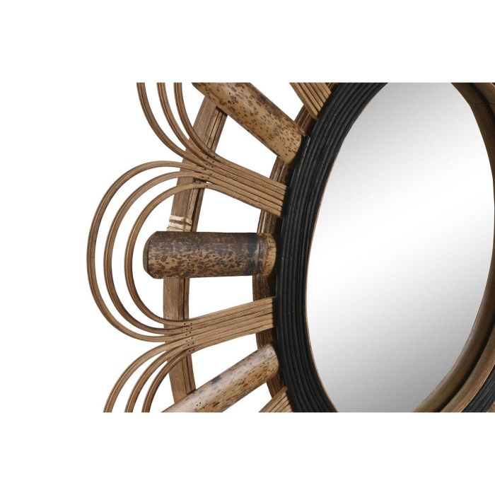 Espejo de pared DKD Home Decor Marrón Negro Natural Colonial 60 x 2 x 60 cm 1 Espejo de pared DKD Home Decor Marrón Negro Natural Colonial 60 x 2 x 60 cm 1