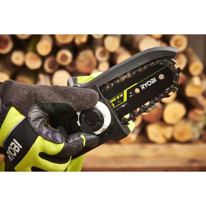 Podadora manual 18 V - RYOBI - Motor Brushless / Brushless - Guía de 10 cm - 6 m/s - Tensor sin herramientas 2 Podadora manual 18 V - RYOBI - Motor Brushless / Brushless - Guía de 10 cm - 6 m/s - Tensor sin herramientas 2