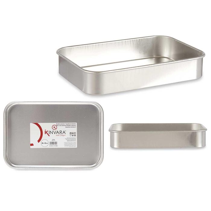 Rustidera de Aluminio Kinvara 30x20 cm - Apta Horno, Gas y Lavavajillas (12 Unidades) Rustidera de Aluminio Kinvara 30x20 cm - Apta Horno, Gas y Lavavajillas (12 Unidades)