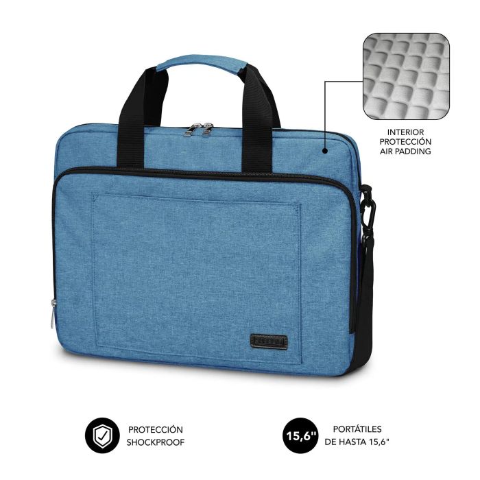 SUBBLIM Maletin Azul para portatil de 15,6? con proteccion total Air Padding