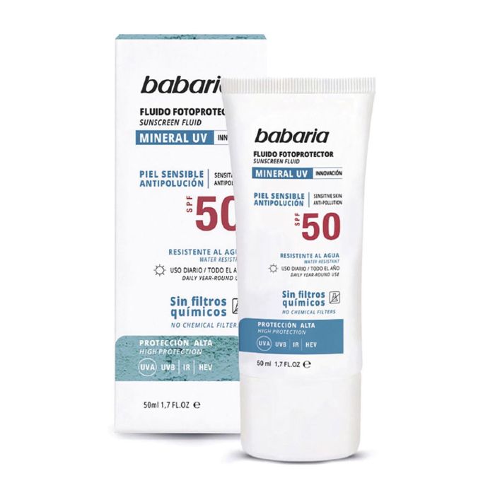 Babaria Solar Mineral Uv Fluido Facil Fotoprotector Spf50