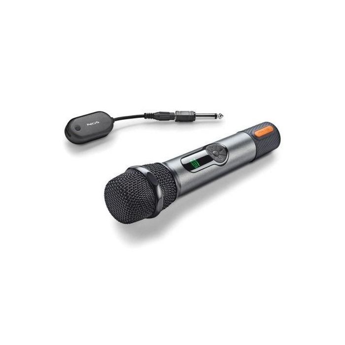 NGS Micrófono Inalámbrico Singer Star SINGERSTAR, Alcance 15m, Autonomía 30 horas, Control Volumen y Eco, Jack 3,5mm/6,3mm 2