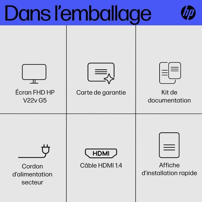 HP V22v G5 FHD Monitor 13 HP V22v G5 FHD Monitor 13