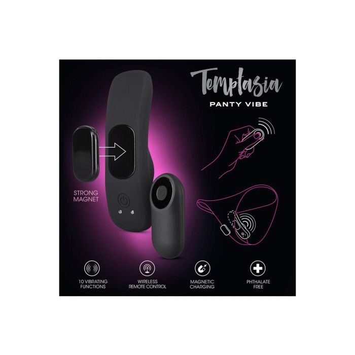 Vibrador anal Blush Temptasia Negro 1