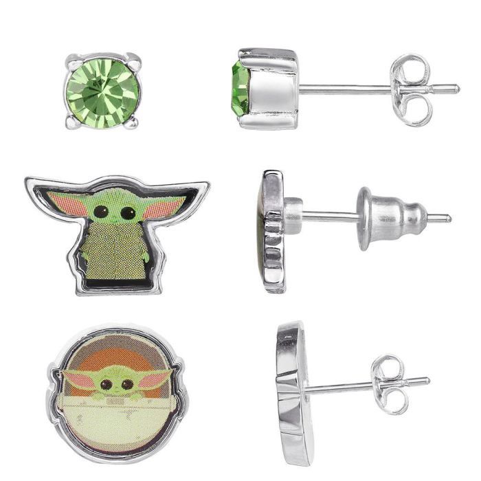 Set 3 Pares de pendientes Baby Yoda Star Wars 2 Set 3 Pares de pendientes Baby Yoda Star Wars 2