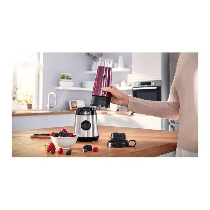 Bosch MMB2111M Batidora de Vaso 0,6L 450W Acero Inoxidable Tritan Negro 13