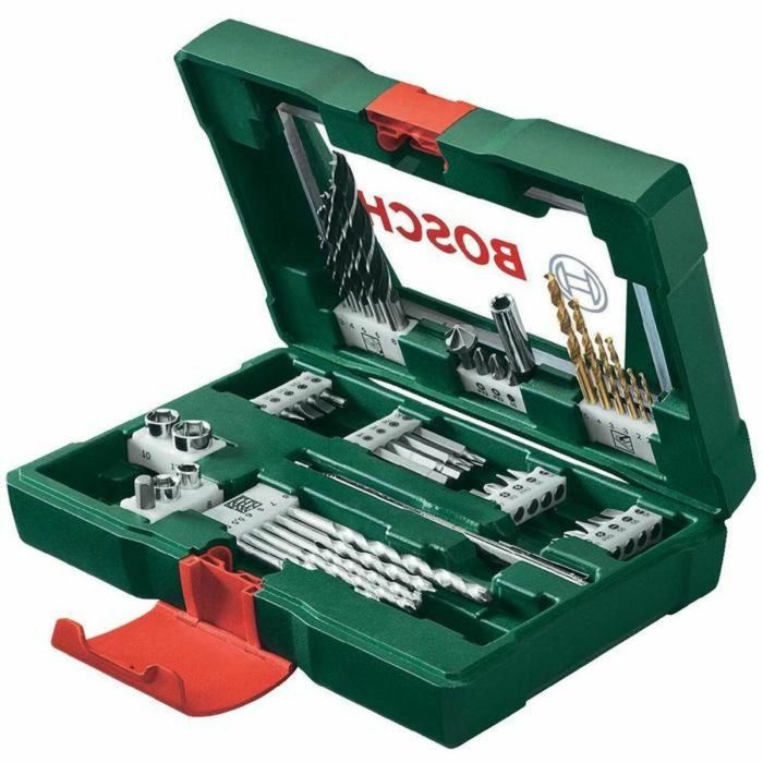 BOSCH BOS3165140751544 - Juego de brocas y taladros TiN V-Line de 48 piezas con vástago magnético