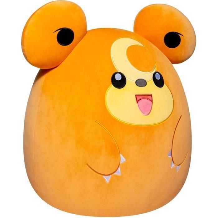 Peluche - BANDAI - Pokémon - Squishmallows 50 cm - Teddiursa - Peluche grande ultrasuave - Licencia oficial Pokémon 2