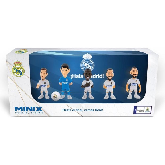 Minix Pack Real Madrid 5 Figuras 7cm Luka Modric, Thibaut Courtois, Vinicius Jr., Jude Bellingham y Eduardo Camavinga 1