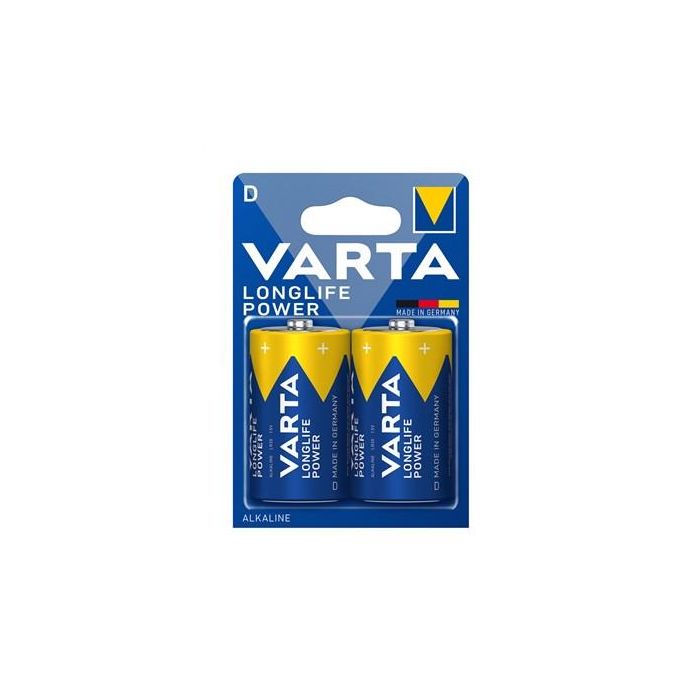 Pilas Alcalinas Varta LR20 D Longlife Power 2uds - Energía Potente para Juguetes y Linternas - Ref: 4920121412 1 Pilas Alcalinas Varta LR20 D Longlife Power 2uds - Energía Potente para Juguetes y Linternas - Ref: 4920121412 1