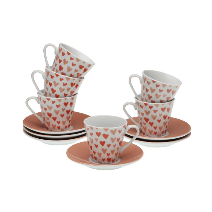 Set 6 Tazas Cafe Con Plato Amore Versa 5CM (2 Unidades) Set 6 Tazas Cafe Con Plato Amore Versa 5CM (2 Unidades)