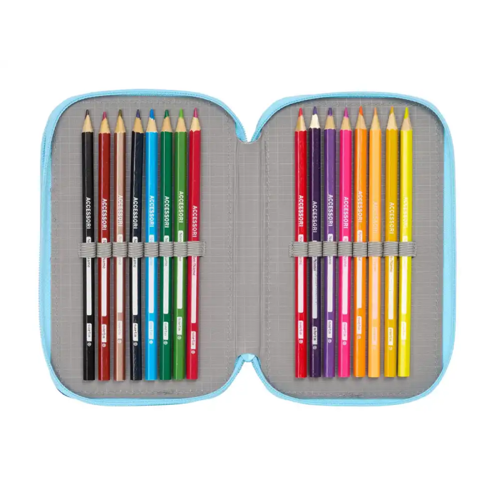 Estuche Escolar con Accesorios Snoopy Love Azul 12,5 x 19,5 x 5,5 cm 37 Piezas 4 Estuche Escolar con Accesorios Snoopy Love Azul 12,5 x 19,5 x 5,5 cm 37 Piezas 4