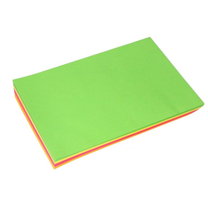 Papel Color Liderpapel A4 75 gr Neon 4 Colores Surtidos Paquete De 100 Hojas 6