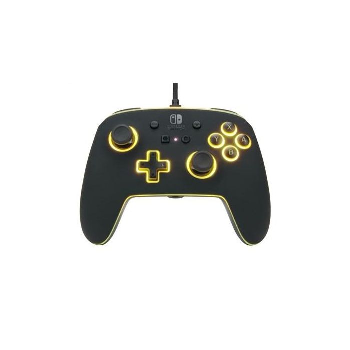 PowerA 1510925-01 Mando con Cable Mejorado Spectra LED para Nintendo Switch, 8 Colores, Efectos LED, Botones Asignables, Compatible con Switch y Switch OLED 4