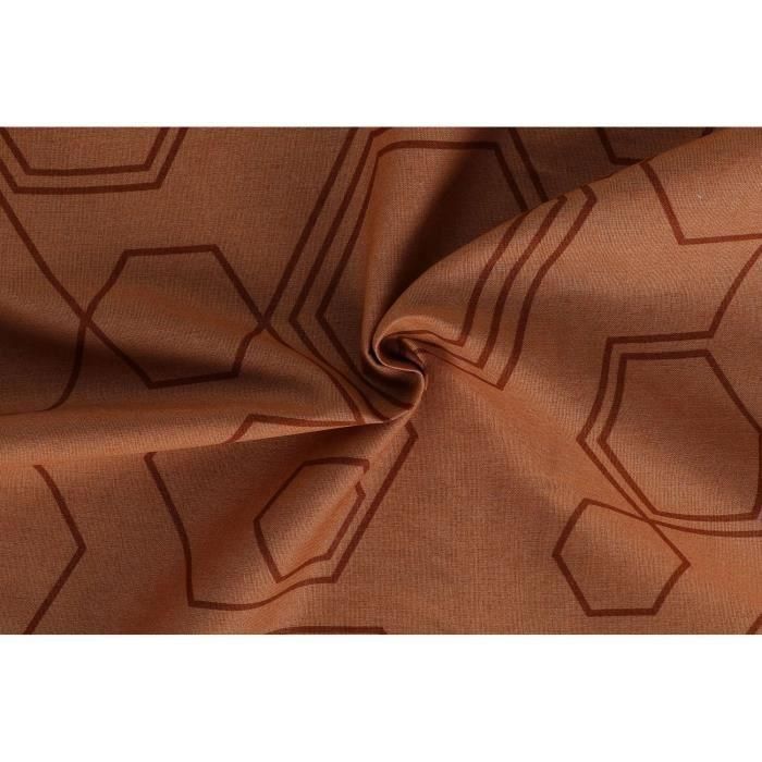 Juego de cama - 1 funda nórdica 220x240 cm + 2 fundas de almohada 60x60 cm - 100% algodón - Cobre 5 Juego de cama - 1 funda nórdica 220x240 cm + 2 fundas de almohada 60x60 cm - 100% algodón - Cobre 5