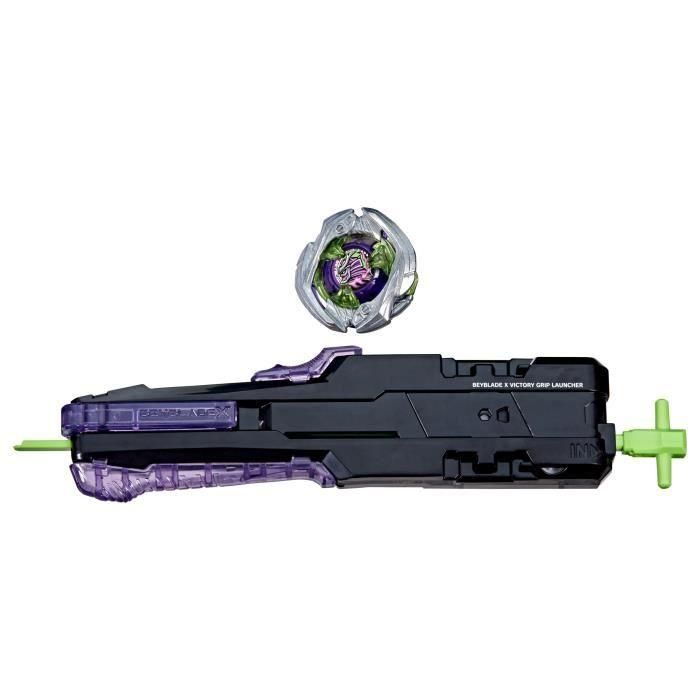 Hasbro G1862 Beyblade X Lanzador Premium Grip + Peonza Victory Grip Colección, Idiomas Español/Inglés +8 Años 1 Hasbro G1862 Beyblade X Lanzador Premium Grip + Peonza Victory Grip Colección, Idiomas Español/Inglés +8 Años 1