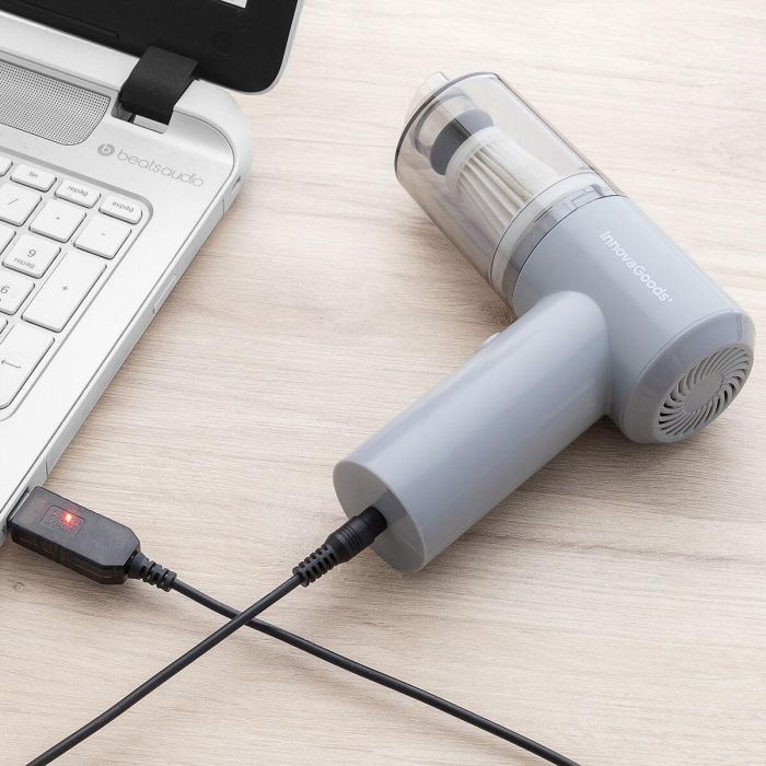 Mini Aspirador de Mano Inalámbrico Recargable Recuum InnovaGoods 5 Mini Aspirador de Mano Inalámbrico Recargable Recuum InnovaGoods 5