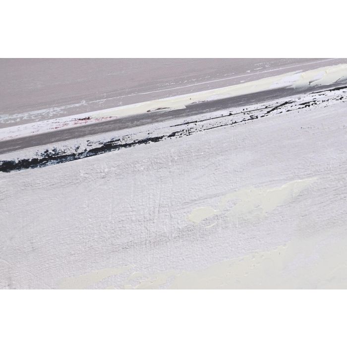 DKD Home Decor Cuadro Moderno Lienzo MDF Gris Beige 101 x 76 x 2 cm (2 Unidades) 2