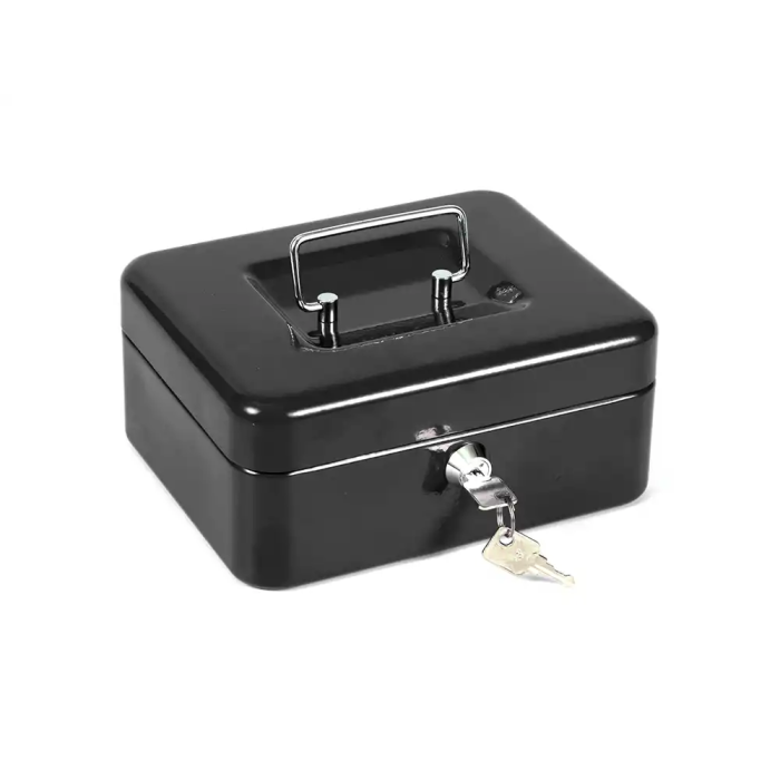 Q-connect Caja Fuertes 8/" 200x160x90 mm Negra con Portamonedas 1 Q-connect Caja Fuertes 8/" 200x160x90 mm Negra con Portamonedas 1