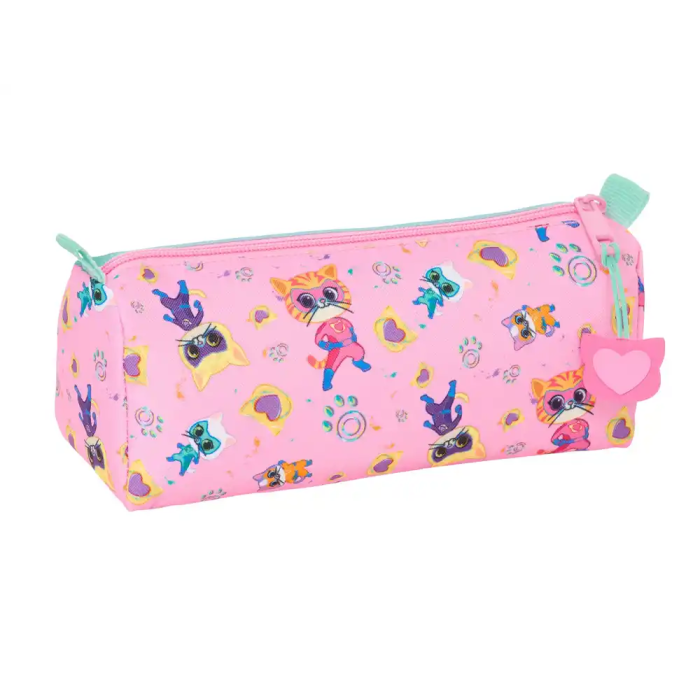 Portatodo SuperKitties Rosa Turquesa 21 x 8 x 7 cm 1