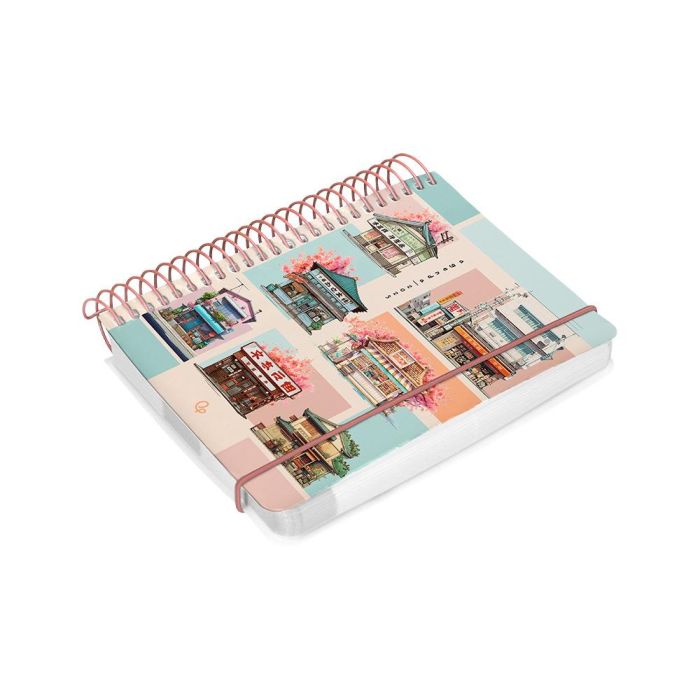 Agenda Espiral Liderpapel Sant Orini A6 2025 Dia Pagina Mosaico Papel 60 gr 6