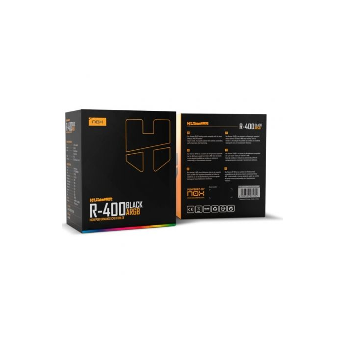 Ventilador con Disipador Nox Hummer R-400 ARGB/ 12cm 3 Ventilador con Disipador Nox Hummer R-400 ARGB/ 12cm 3