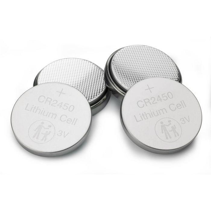 Verbatim CR2450 Batería de Litio Pila Botón 3V (Pack de 4 Unidades) para Gafas 3D, Mandos a Distancia y Cámaras 2