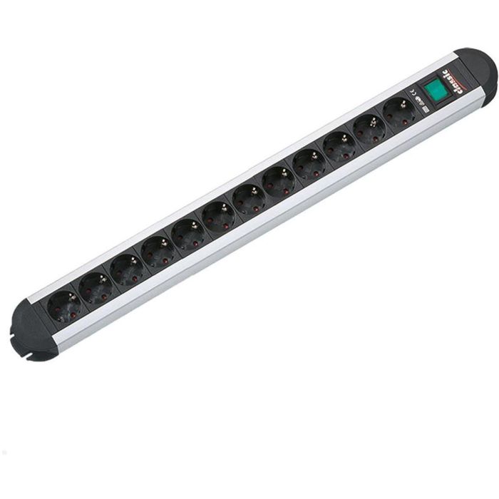 BACHMANN Steckdosenleiste ALU 12fach 45deg mit Schalter 1,75m 1 BACHMANN Steckdosenleiste ALU 12fach 45deg mit Schalter 1,75m 1