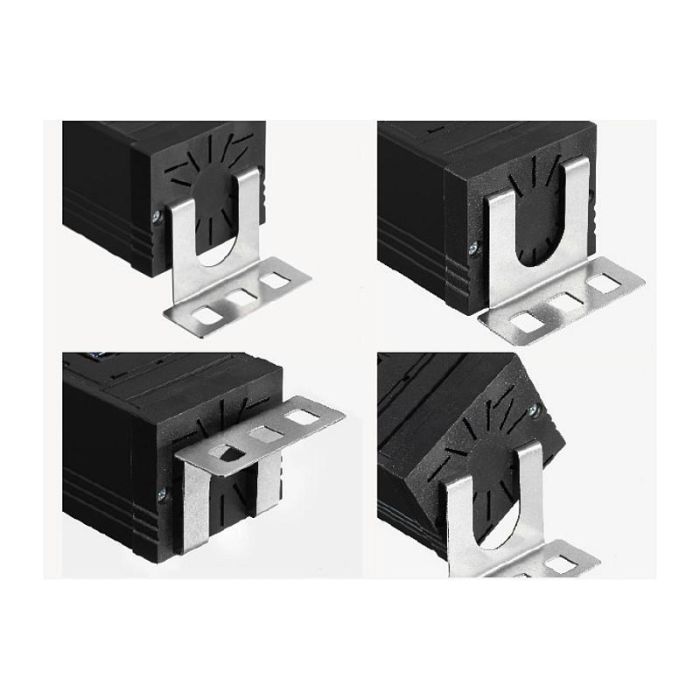 Bachmann 420.0017 Handwerkerleiste 12x Schutzkontakt, Regleta de enchufes 4 salidas, Cable 2 m, Color Negro, Para interior