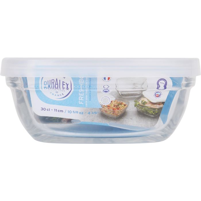 Duralex Fiambrera Transparente Freshbox 11.5 cm x 11.5 cm x 5 cm (12 Unidades) 1