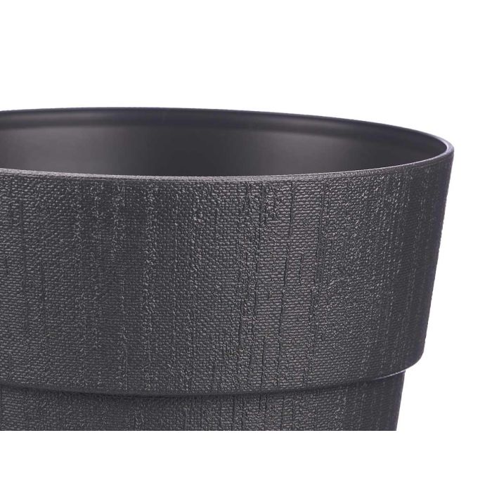 Maceta Plastico 25 Cm Ethica Antracita Stefanplast (6 Unidades) 3 Maceta Plastico 25 Cm Ethica Antracita Stefanplast (6 Unidades) 3
