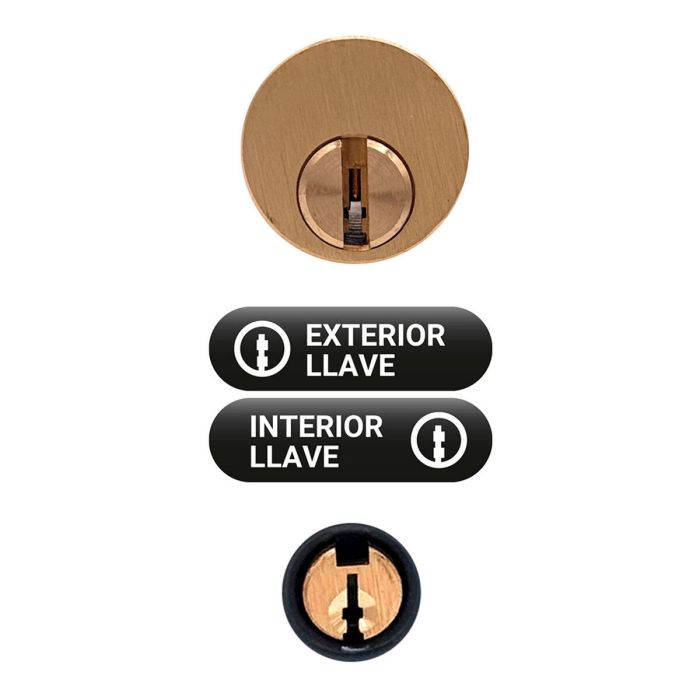 Cerrojo de seguridad Micel crr13 86l/50 mm Acero Gris 50 mm izquierda-derecha Sobreponer 1