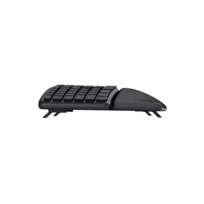 Trust 25704 Teclado Inalámbrico Ergonómico Keyra Multidispositivo. Diseño Dividido, Apoyo Palma, Bluetooth/USB. Teclas Silenciosas. Negro. 3 Trust 25704 Teclado Inalámbrico Ergonómico Keyra Multidispositivo. Diseño Dividido, Apoyo Palma, Bluetooth/USB. Teclas Silenciosas. Negro. 3