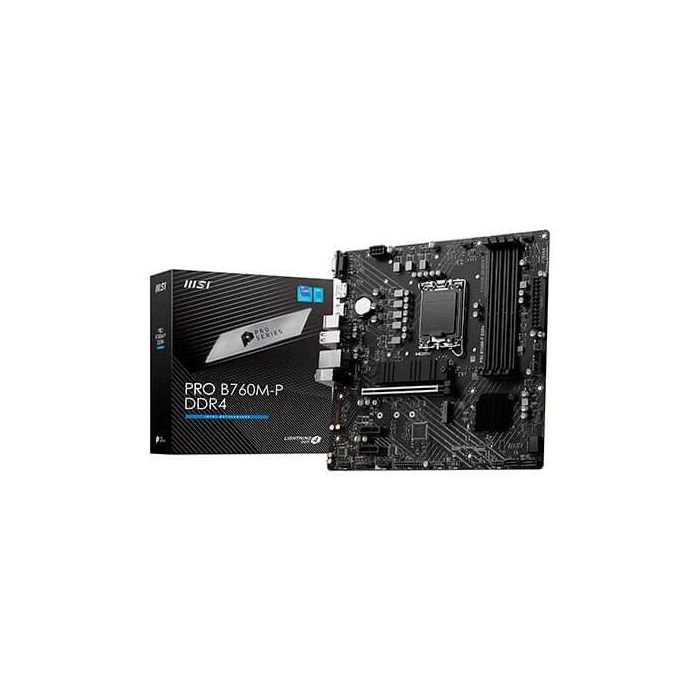 MSI PRO B760M-P DDR4 placa base Intel B760 LGA 1700 micro ATX MSI PRO B760M-P DDR4 placa base Intel B760 LGA 1700 micro ATX