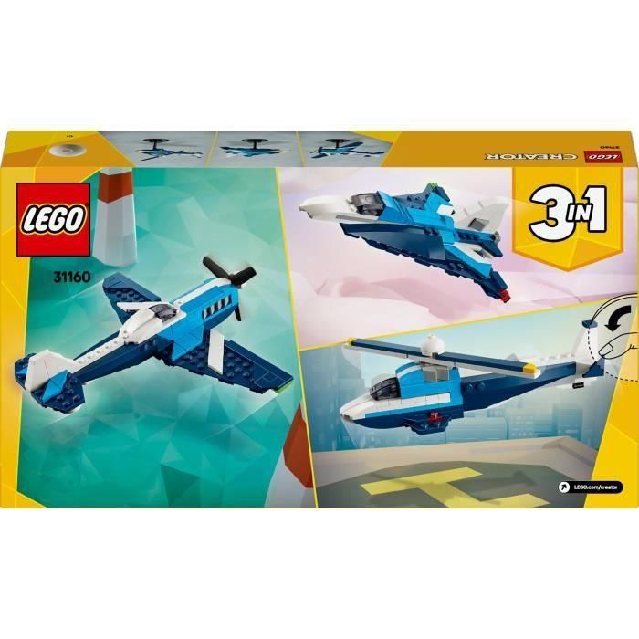 Juego de construccion aeronave: avión de carreras lego creator 5