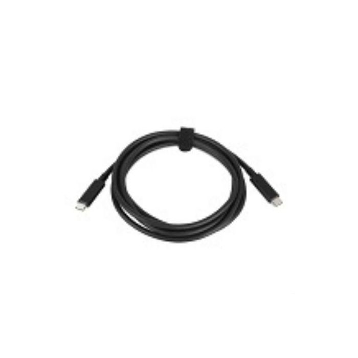 Lenovo Cable USB-C a USB-C Macho/Macho (M/M), 2 Metros, Negro - Soporta 5Gbps, Carga 60W Power Delivery, Video 4K