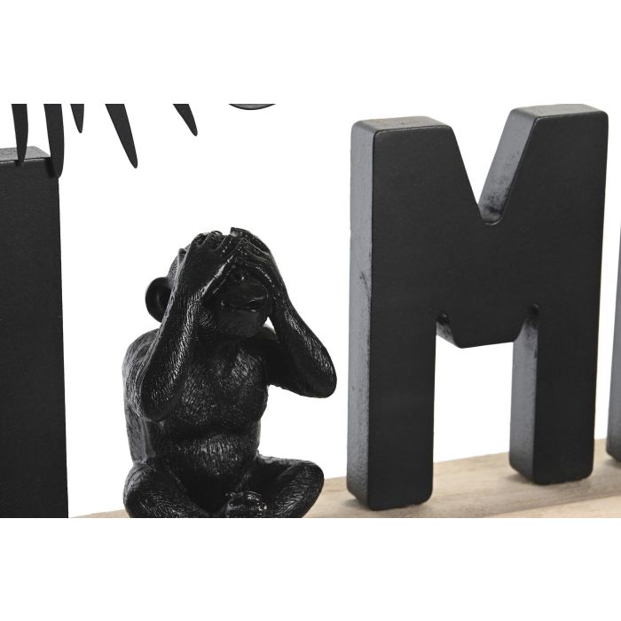 DKD Home Decor Decoracion Tropical Negro Natural MDF Paulownia 5 x 24 x 40 cm (2 Unidades) 1 DKD Home Decor Decoracion Tropical Negro Natural MDF Paulownia 5 x 24 x 40 cm (2 Unidades) 1