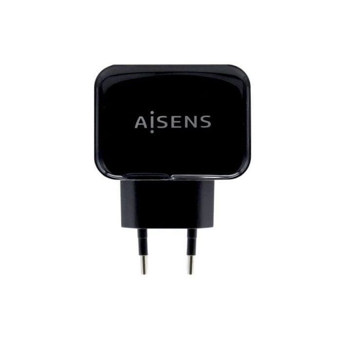 Aisens Cargador USB 17W 5V/3.4A, 2 Puertos con Control Inteligente, Negro Aisens Cargador USB 17W 5V/3.4A, 2 Puertos con Control Inteligente, Negro