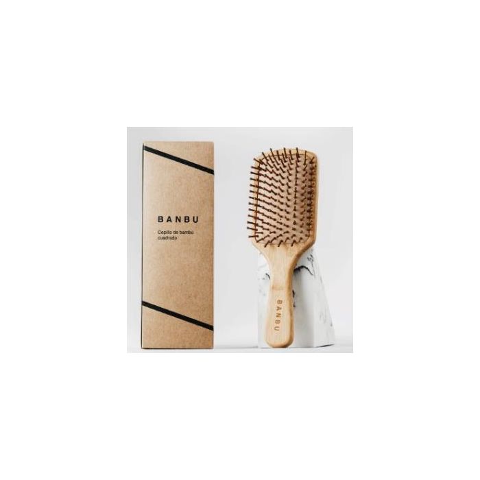 Banbu Cepillo De Bambu Y Caucho Natural Cuadrado. Banbu Cepillo De Bambu Y Caucho Natural Cuadrado.