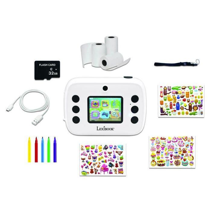 Cámara infantil de impresión instantánea para selfie y fotografía.11,2x5x8 cm 1 Cámara infantil de impresión instantánea para selfie y fotografía.11,2x5x8 cm 1