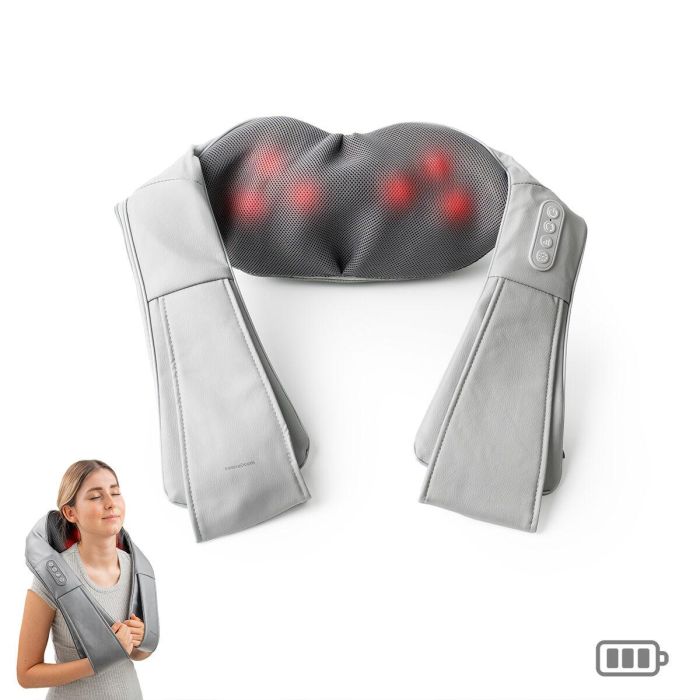 Masajeador Shiatsu Recargable Pro Massatsu InnovaGoods 3 Masajeador Shiatsu Recargable Pro Massatsu InnovaGoods 3